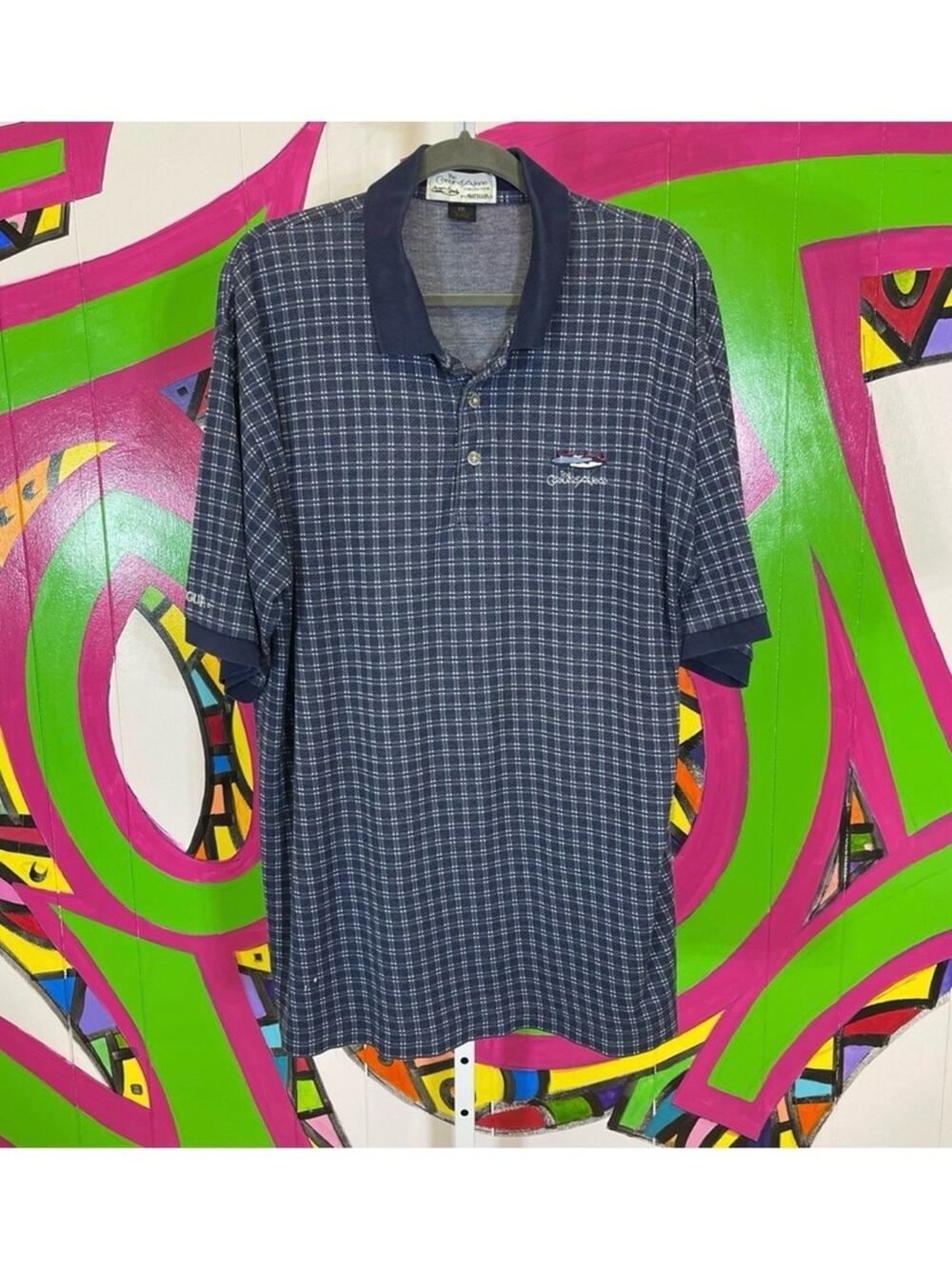 The Couer d'Alene Collection by Antigua, Plaid Polo Shirt. Size XXL.